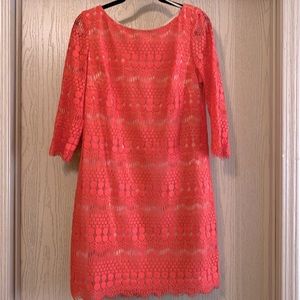 Lace Coral Dress